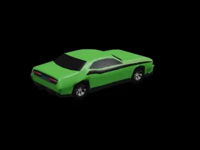 muscle car Free low-poly 3D model