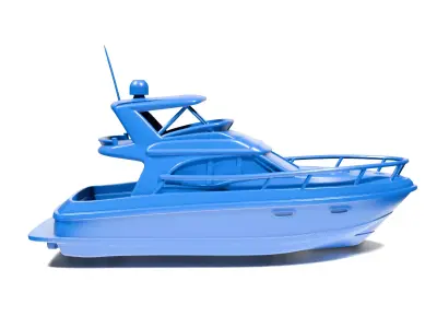Small yacht 3D print model