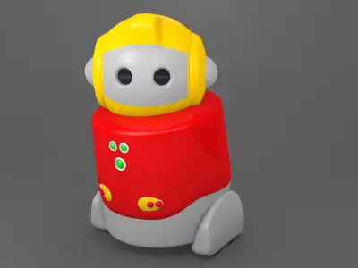 Papero NEC Robot Low-poly 3D model