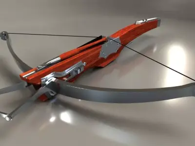 A medieval style crossbow 3D model