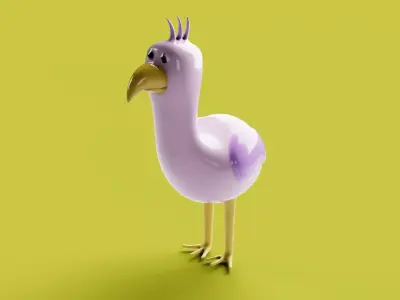 Monstre 2 Low-poly 3D model