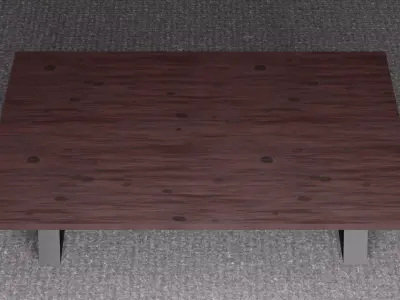 Industrial Elegance Worktable 3D model