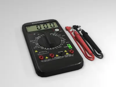 Multimeter digital Low-poly 3D model purchase