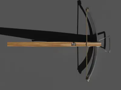Siege Crossbow Low-poly 3D model