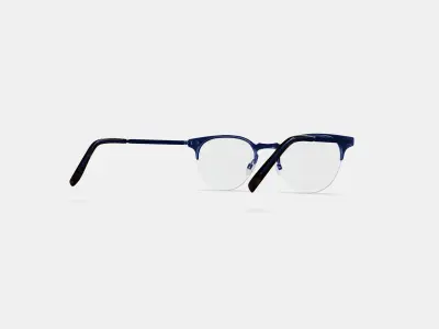 Symonds Eyeglasses in Brushed Navy 3D model