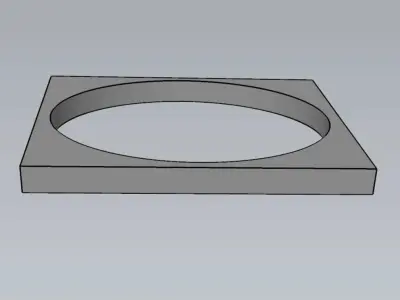 MakeIT Cat Feet Print Mold 3D Model With Top Frame 3D model