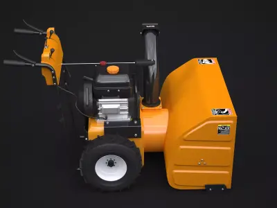 Walk Behind Snow Blower 3D model