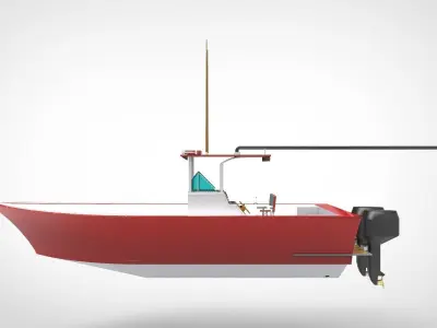 Fishing Boat  3D model purchase