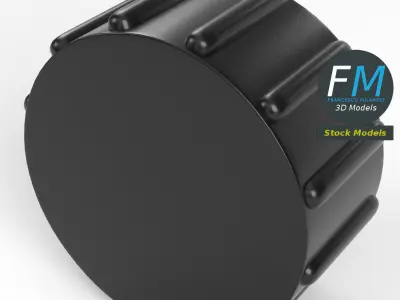 Plastic hose cap 3 3D model