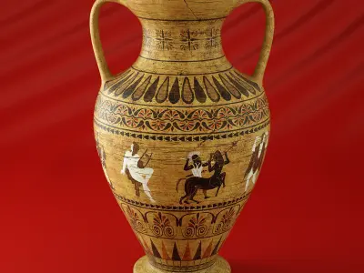 Ancient Vase Low-poly 3D model