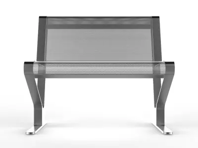 Waiting Room Seat V2 1 Big Seat 3D model