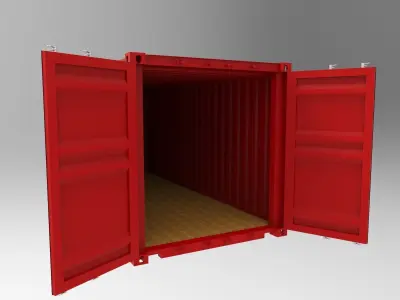 20 feet container 3D model