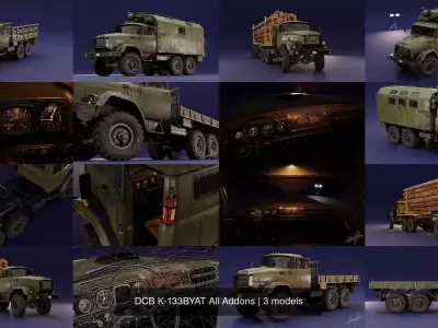 DCB K-133BYAT All Addons 3D Model Pack