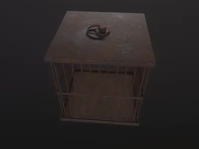 Cage 3D Model  Low-poly 3D model