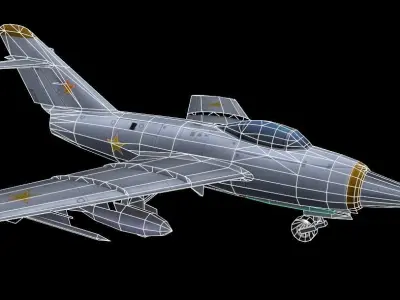 LOW POLY AIRCRAFT GAME ready Low-poly 3D model