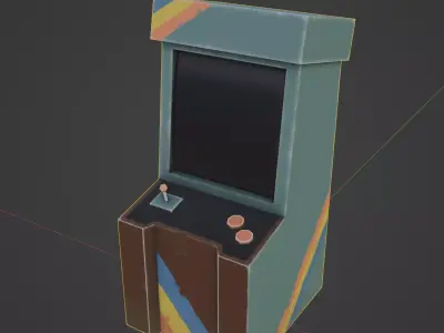 Arcade Machine game machine Low-poly 3D model