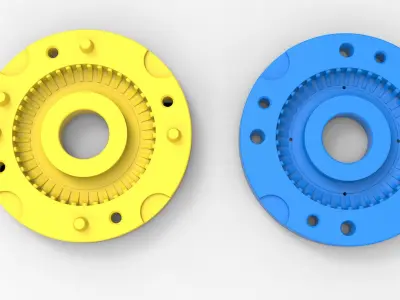 Mold for diecast  tire 3 Scale 1 to 10 and 1 to 14 and 1 to 25 3D print model