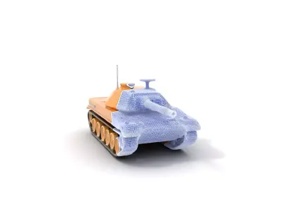 Desert Tan Tank model pack Low-poly 3D model