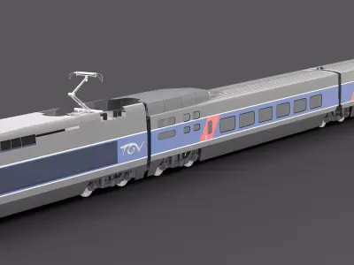 TGV Train 3D model