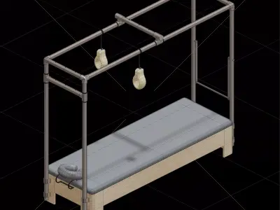  Cadillac Pilates equipment 3D model