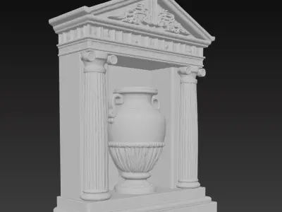 Ancient Greek Wall Relief Decor Series 2 3D print model