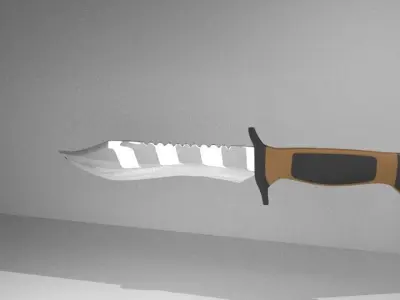 Elite Forces military knife Low-poly 3D model