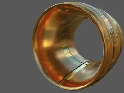 Arab sheikhs bracelet Low-poly 3D model