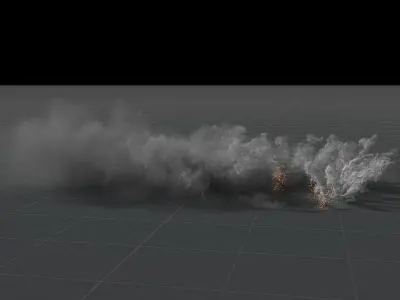 3D Fighter Jet Strafing Run Animation 3D model