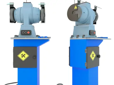 Industrial machine tool - Grinder machine rack-mounted 3D model purchase