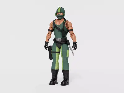 G I Joe Classified Cobra Copperhead Low-poly 3D model