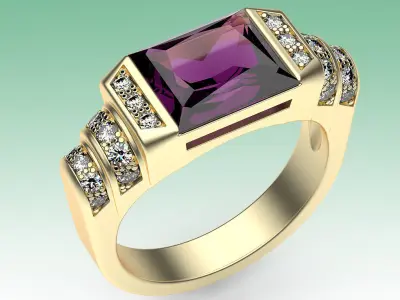 Ring Futuristic Arch 3D print model