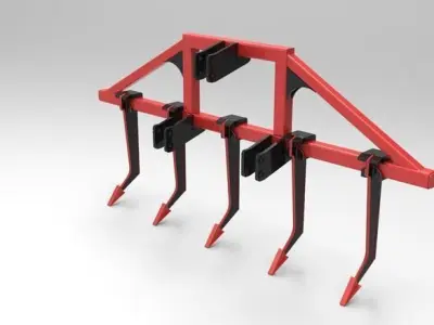 31 Inches Yeomans Plow  3D model