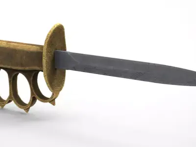 Trench Knife 3D model