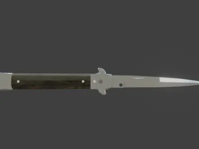 Stietto knife  Free low-poly 3D model
