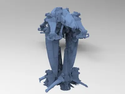 Dark Terra Former Ship destroyer 4  3D model