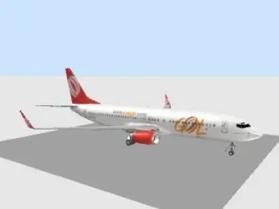 737 800 GOL LINHAS AEREAS  3D model