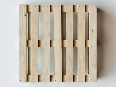 Wooden Warehouse Palette 3D model