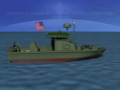 PBR Patrol Boat Riverine 3D model by Dreamscape from CGTrader (Rigged)