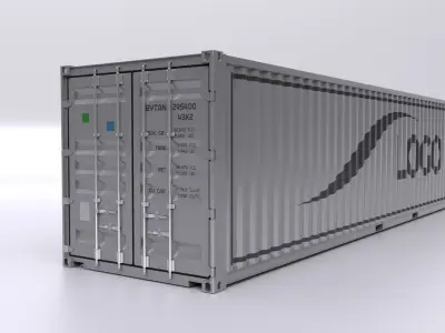 Standart Container 20ft and 40ft for Ship and Truck 3D Model Pack