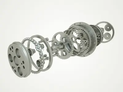 Star gear gearbox Free 3D print model