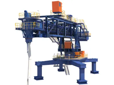 3d shiploader construction machine 3D model