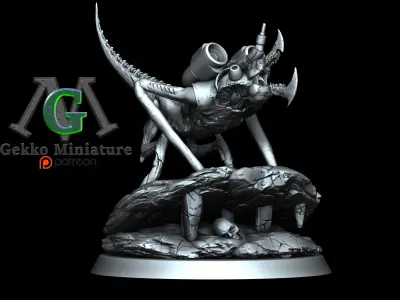 Minionmonster silver statue of bug 3D print model