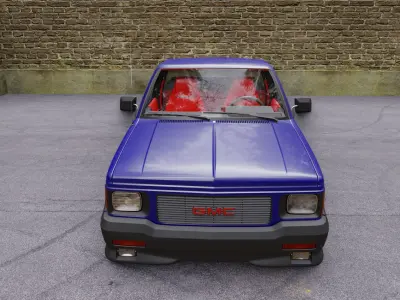 GMC syclone Low-poly 3D model
