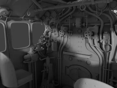 Flying Scotsman steam train 3D model