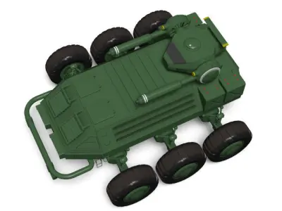 wheeled armored vehicle 3D model
