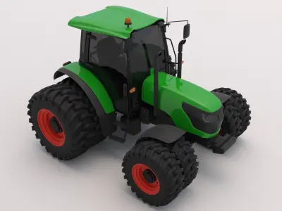 Generic Green Tractor 3D model