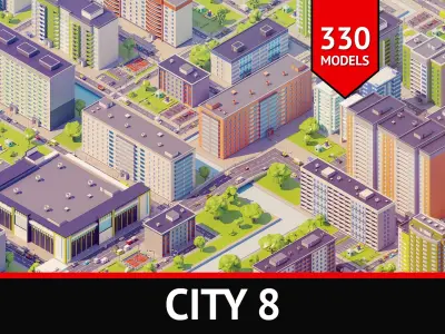 City 8 USSR 3D model