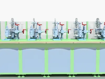 Industrial Equipment 29 - Automatic Labeling Production  3D model