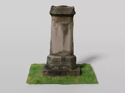 Scanned old grave model 3D model