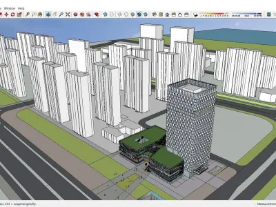 Sketchup Commercial Complex N5 3D model